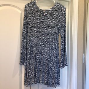 Keyhole Bell Sleeve Dress